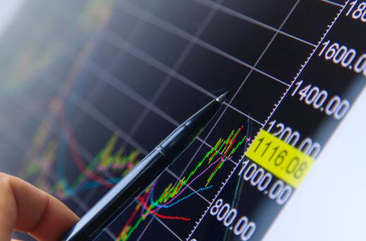 A triple top is a pattern in an analysis chart of a stock's market price involving a stock peaking and dropping three times in succession.