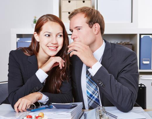 Gossiping at the office can cause others to feel uncomfortable.