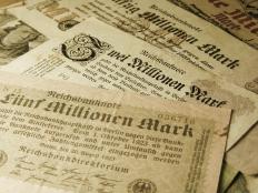 Currency printed during the interwar years in Germany is an example of fiat money.